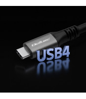 USB4 Ultra-Fast Gen3 Cable | USB-C PD 240W | Thunderbolt 3/4 | 4K | 40Gb/s | 1m | Black