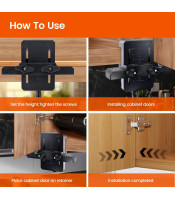 Door Installation Positioner, Cabinet Installation Tool for Door Mounting
