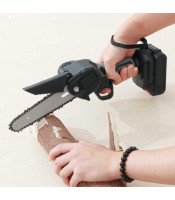 Мини акумулаторна безчеткова резачка KraftWorld Lithium Chainsaw Br...