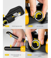 10 Tons Hydraulic Crimping Tool Cable Lug Terminal Crimper with 8 Pairs of Dies