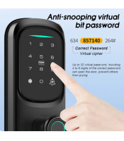 Smart Lock GCC Version, Fingerprint Door Included 85 Mortise, TT Lock