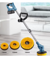 Wireless Rechargeable Electric Kitchen Cleaning Brush Device Household Electric Cleaner