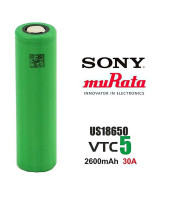 Sony/Murata VTC5 18650 Li-ion 2600 mAh