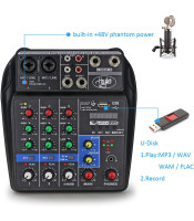 ΜΙΚΤΗΣ 4 ΚΑΝΑΛΙΩΝ ME USB - PHANTOM POWER