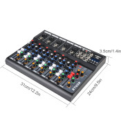 ΚΟΝΣΟΛΑ 7 ΚΑΝΑΛΙΩΝ USB-MP3, DISPLAY + BLUETOOTH