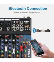 ΚΟΝΣΟΛΑ 7 ΚΑΝΑΛΙΩΝ USB-MP3, DISPLAY + BLUETOOTH