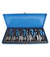 131pcs Thread Repair Kits 5mm 6mm 8mm 10mm 12mm HSS Drill Helicoil Repair W/Case