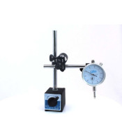 DIAL INDICATOR WITH DOUBLE POLE MAGNETIC BASE STATIVE