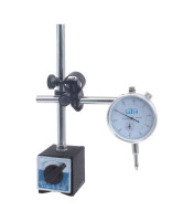 DIAL INDICATOR WITH DOUBLE POLE MAGNETIC BASE STATIVE