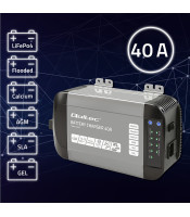 Зарядно устройство Qoltec Smart Monolith за LiFePO4 AGM GEL SLA батерии | 40A | 12V