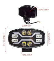 10-30V 9inch Oval High Low DRL Truck LED Work Driving Light for Car Offroad 4X4 SUV,