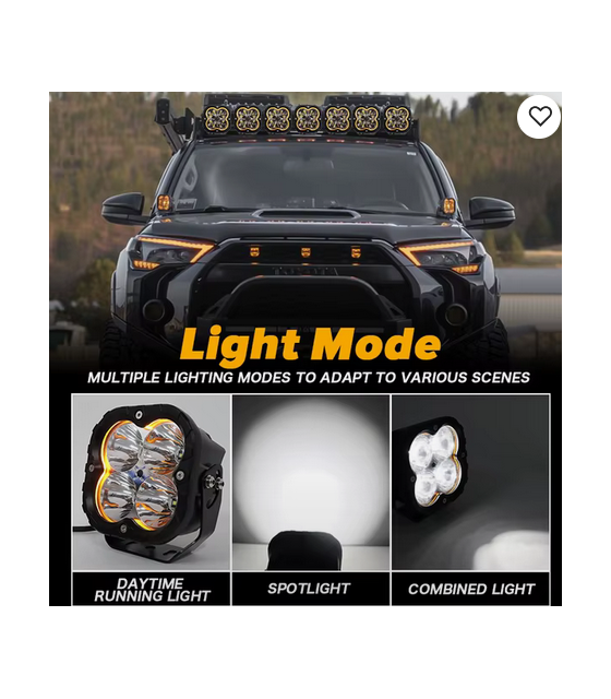 5 Inch 160W LED Work Light Car A-Pillar Bumper Truck Offroad Spot Lamp Driving Head Light
