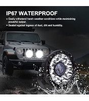 ΣΕΤ LED ΠΡΟΒΟΛΕΙΣ engel eyes 200W SUPER BRIGHT F75 Tacpro 7 inz