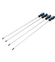 Комплект от 4 отвертки TORX T15, T20, T25, T30 с дължина 450 мм