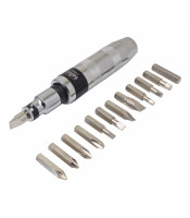 IMPACT SCREWDRIVER WITH 13 INSERT BITS