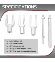 Joint Separator Kit for Separating Ball Joints Tie Rods Pitman Arms