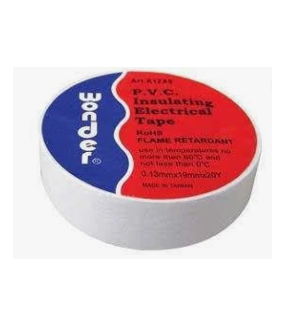 PVC Colored Electrical Tapetape WHITE