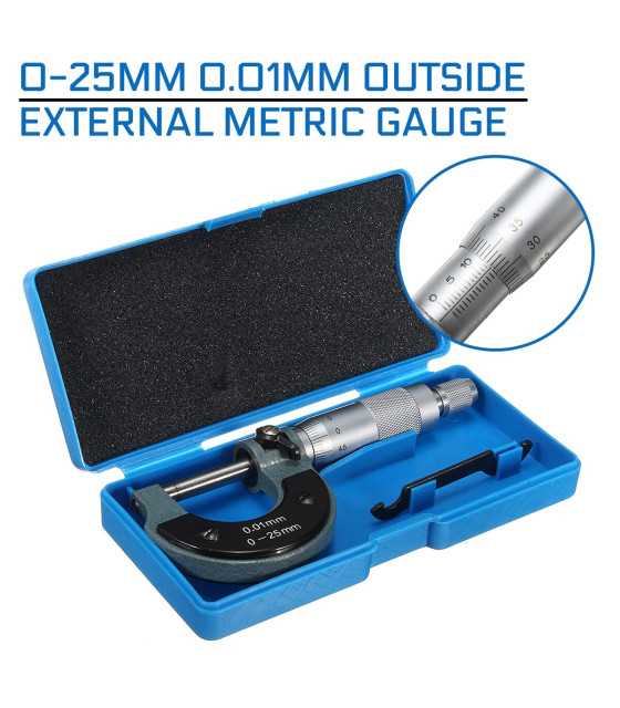 METRIC MICROMETER MIC50 0-25 mm