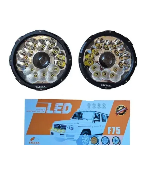 ΣΕΤ LED ΠΡΟΒΟΛΕΙΣ engel eyes 200W SUPER BRIGHT F75 Tacpro 7 inz