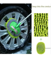 Car Cleaning Brush Detailing Adjustable Super Absorbent Car Wash Brush Telescoping Long Handle