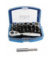 MINI Socket set 1/4 and accessories -24pcs