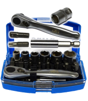 MINI Socket set 1/4 and accessories -24pcs