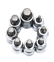 SATRA S-SS2612 26pc Short & Extra Long Spline Socket Bit Set 1/2 Drive