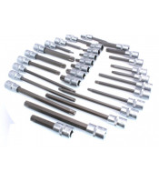 SATRA S-SS2612 26pc Short & Extra Long Spline Socket Bit Set 1/2 Drive