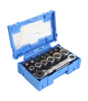 MINI Socket set 1/4 and accessories -24pcs