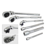 6pcs Flex Head Ratchet Wrench Set