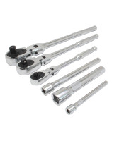6pcs Flex Head Тресчотка Гаечен ключ комплект