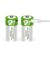 ΕΠΑΝΑΦΟΡΤΙΖΟΜΕΝΗ ΜΠΑΤΑΡΙΑ D 4800mAh με USB 2 ΤΕΜΑΧΙΑ