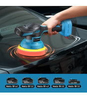 Cordless Car Buffer Polisher for Makita 18V Battery Polishing 8 Speed