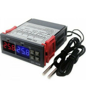 ΔΙΠΛΟ ΘΕΡΜΟΜΕΤΡΟ PANEL METER ΜΕ ΕΞΟΔΟ ΡΕΛΕ -50 to 70C, STC-3008,  110V-220V