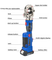 LS-300 cordless clamping machine connects 10-300