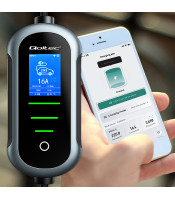 Mobile charger for electric car Type2 | 11kW | 400V | WiFi | TUYA | SMART LIFE | LCD | Portable | Wallbox | 5m