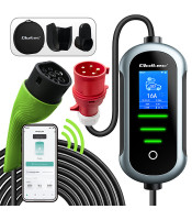Mobile charger for electric car Type2 | 11kW | 400V | WiFi | TUYA | SMART LIFE | LCD | Portable | Wallbox | 5m