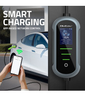 22kw Qoltec ΦΟΡΤΙΣΤΗΣ ΗΛΕΚΤΡΙΚΟΥ ΜΕ TUYA SMART LIFE ΑΥΤΟΚΙΝΗΤΟΥ ΠΡΙΖΑΣ EV Type 2
