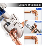 Hydraulic Pipe Crimping Dies Compatible Standard Tools Durable Construction V 15, 18, 22, 28