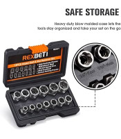 комплект ударни вложки 6,35 мм - 19 мм, ръчни инструменти от Cr-Mo стомана