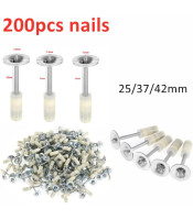 200PCS 42mm Round Steel Nails for Manual Steel Nails Gun Accessories Multipurpose