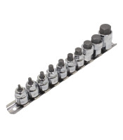 A-M10HEXL 10БР. 3/8" + 1/2" ДР. НИСЪК ПРОФИЛ МЕТРИЧЕН ШЕСТНИК БИТ