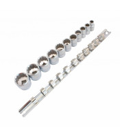 A-11IM12 11pcs 3/8'' dr imperial 12pt short socket set