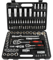 Socket Set | 6.3 mm (1/4") / 12.5 mm (1/2") Drive | 108 pcs.