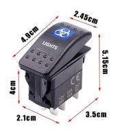 DRIVING LIGHTS SWITCH ΔΙΑΚΟΠΤΗΣ ΑΥΤΟΚΙΝΗΤΟΥ ΜΕ ΕΝΔΕΙΚΤΙΚΟ ΤΑΜΠΛΟΔΙΑΚΟΠΤΕΣ