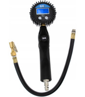 DIGITAL PRESSURE TAMPER TYRES MEASURER 1/4 &QUT RUBBER