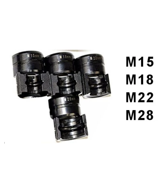 Hydraulic Pipe Crimping Dies Compatible Standard Tools Durable Construction M 15, 18, 22, 28