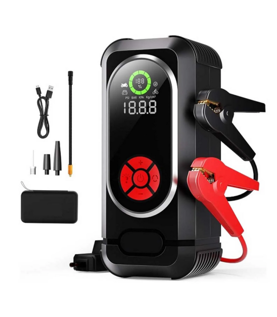 Portable Car Jump Starter With Air Compressor, Doorii 150PSI 3500A Jump Starter Battery Pack (10.0L Gas/8.0L Diesel)