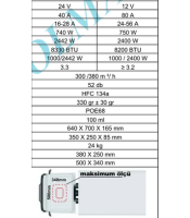 МИНИ 24V климатик за покрив RH-802410 coolman