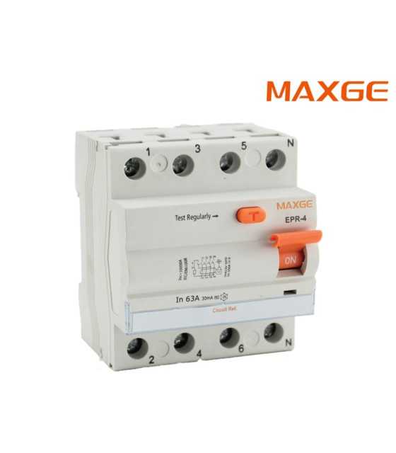 Residual current circuit breakers SR6HM 4P 63A/30mA A FI switch Cir...